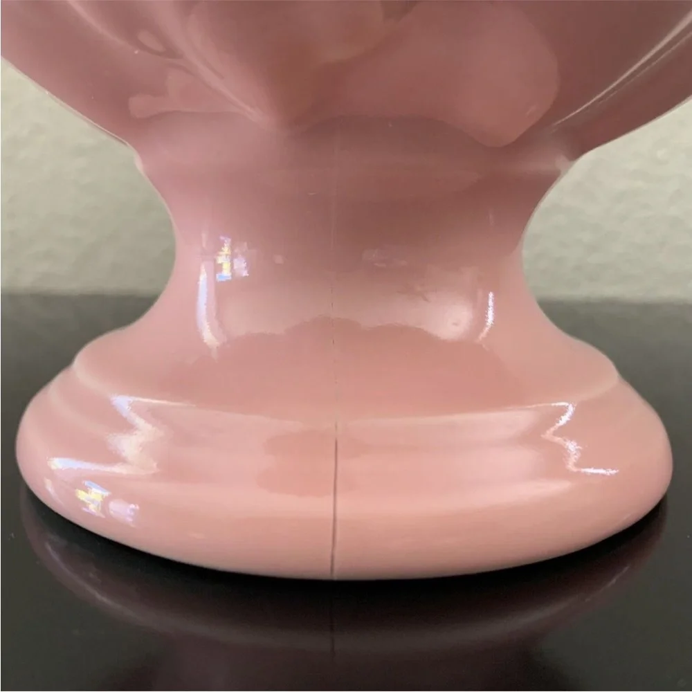 🌷 Pink Abingdon Pottery Vase Handcrafted Ceramic Vintage Art Deco Double Handles